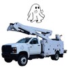 Calcomanía Fantasma Dedo Grosero Sticker Auto Suv Universal