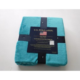U.S. Polo Assn. NWT U.S. Polo Assn. Luxurious Plush Throw Over Sized Teal Retail $34.99 NWT