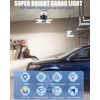 HAPYLUMI Garage Lights 2 Pack - 120W 12000LM 6500K LED