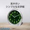 CASIO Alarm Clock Analog Silver Snooze Light TQ-481-8JF
