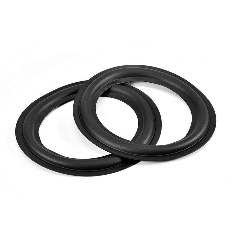2pcs 6"/156mm Black Speaker Rubber Foam Edge Surround Ring Speaker