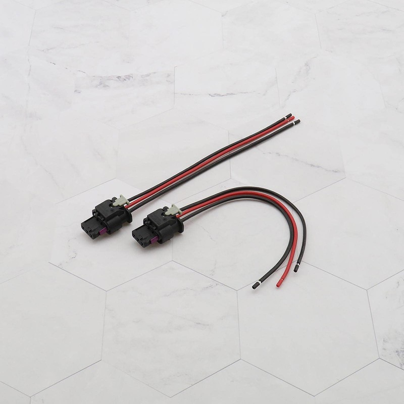 ECSiNG Pack of 2 3-Pin Parking Sensor Plug Replacement Pigtail