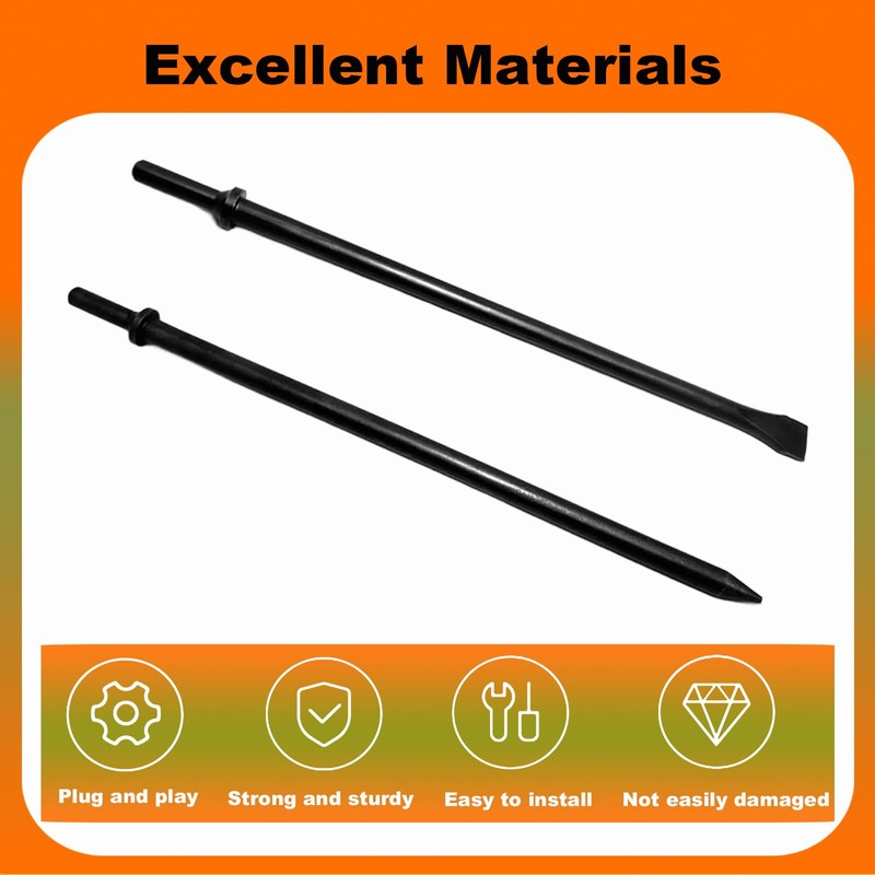 Phyxlyn Pneumatic Cold Chisel Set, 3/4" Width 14" Long Air