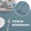 H.VERSAILTEX Round Linen Textured Table Cloth Thick Fabric Wrinkle Free