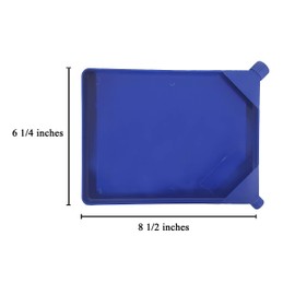 Xanter Blue Plastic Funnel Tray (8 1/2 x 6 1/4 x 1/2 inches) Great for Crafting Projects