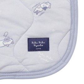 Fukufukunyanko Pillow Pad, Cool Touch Sensation, Pillow Cover, Cooling Cats, For Heatstroke, Cute, Cat Pattern (Blue)