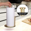 OBODING OBODING Gold Countertop Paper Towel Holder, Stainless Steel, Modern