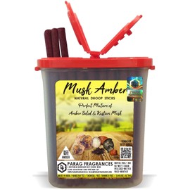 Parag Fragrances Musk Amber Premium Dhoop Sticks 100gm Monthly Pack (No Charcoal, No Bamboo, Hand Crafted, Long Lasting Dhoop Sticks) Dhoop Sticks for Prayer