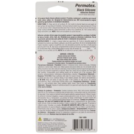 Permatex 81158-12PK Black Silicone Adhesive Sealant, 3 oz. Tube (Pack of 12)