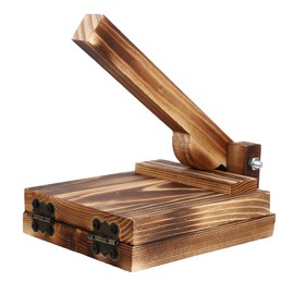 DOITOOL Pierogi Press Wood Tortilla Press Dumpling Skin Maker Dough Presser Chapati Roti Taco Corn Maker Pressing Tools for Pie Ravioli Empanadas Kitchen Gadget Brown Dumpling Wrapper Maker