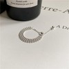 925 Sterling Silver Link Chain Fidget Rings with Dangle Bead