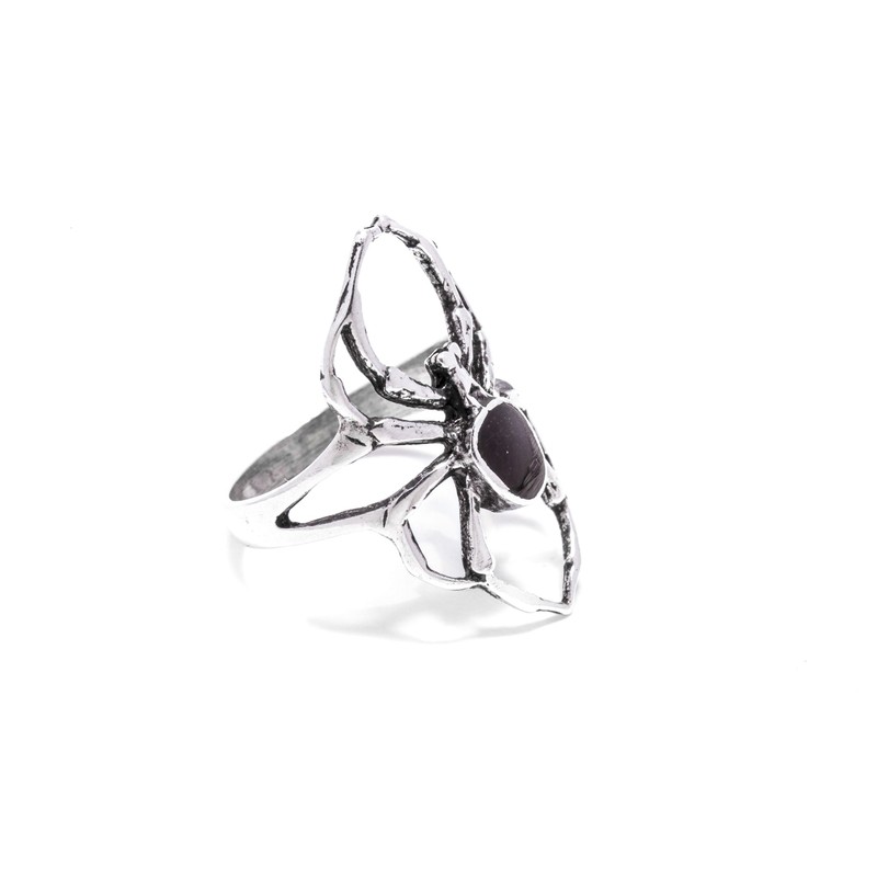 Windalf Gothic Women's Ring SPY 26 mm Silver Ring with