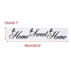uxcell Sweet Home Quote Sticker Removable PVC Wall Sticker DIY Art Decals for Home Bedroom Office Decoration