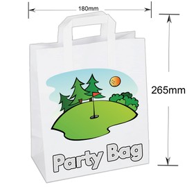 Golf Party Bags Goody Loot Treat Gift Bags (Pack of 6)