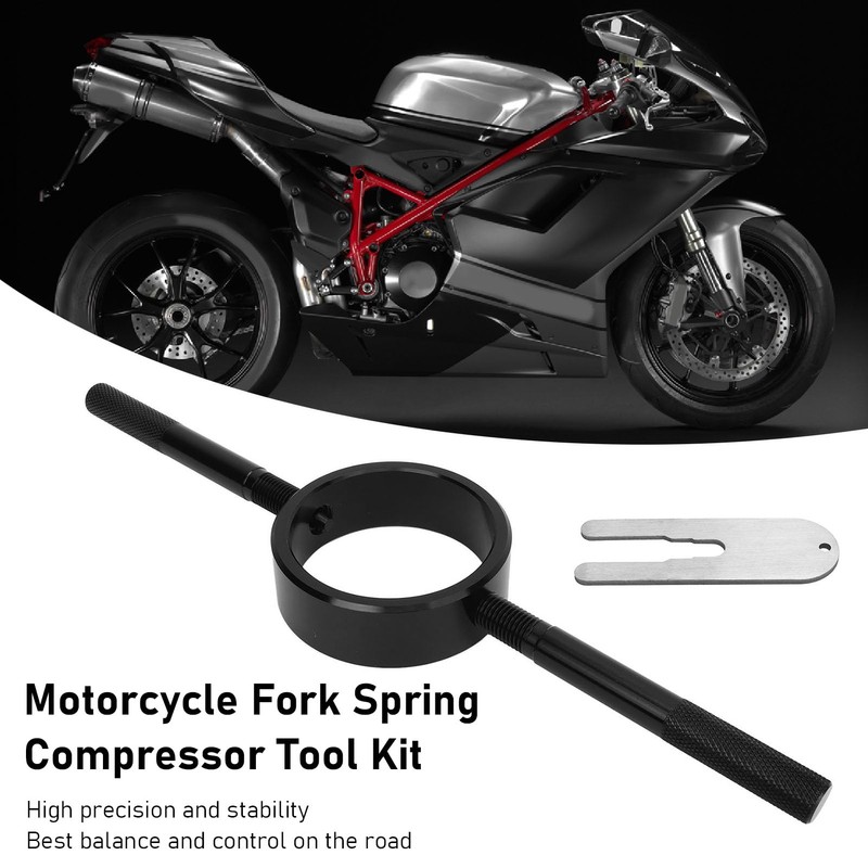 Universal Motorcycle Fork Spring Compressor Tool Kit, Easy to Use,