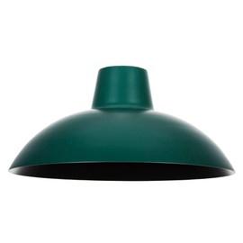 Industrial Retro Designed Matt Forest British Racing Green Curved Metal Ceiling Pendant Light Shade | 60w Maximum | 29cm Diameter by Happy Homewares