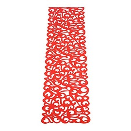 de Mesa de 1 Pieza 40 x 11 Pulgadas de Mantel de Fieltro para la Cena Mesa rústica Despedida de Soltera Decoraciones de Mesa de Boda(Rojo)
