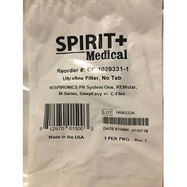 Spirit Medical Llcf10630961 M-Series Ultra Fine Filter, No Tab, Disposable,Spirit Medical - Each 1