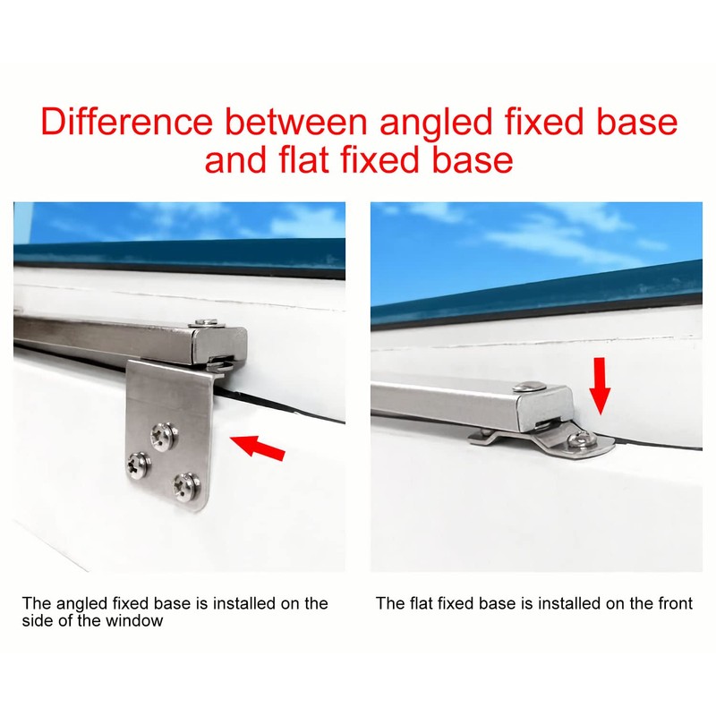 I-EASYDWW Casement Window Hinges, Stays, Stopper, Brace, Lock - Windproof