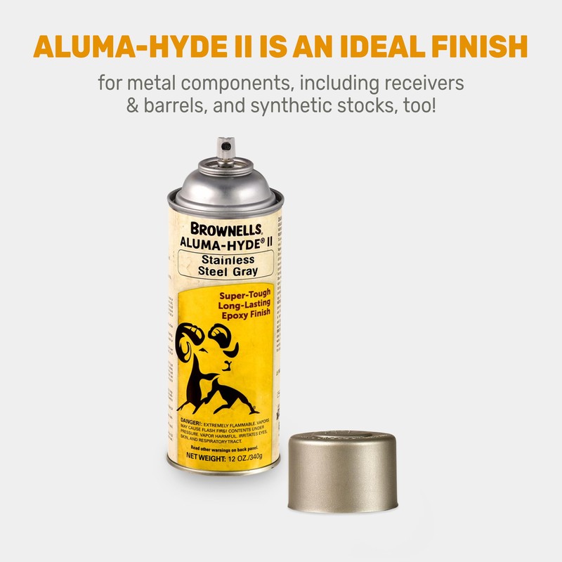 Brownells Aluma-Hyde II Epoxy Based Firearm Finish Spray Coating Protection