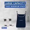 WENKO Laundry Hamper Bag Hanging, Over The Door Basket with