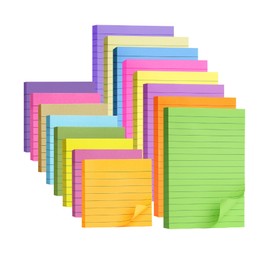 Mr. Pen- Lined Sticky Notes Set,16 Pads, 4"x6" and 3"x3", 720 Sheets, Pastel Colors, Sticky Notes with Lines