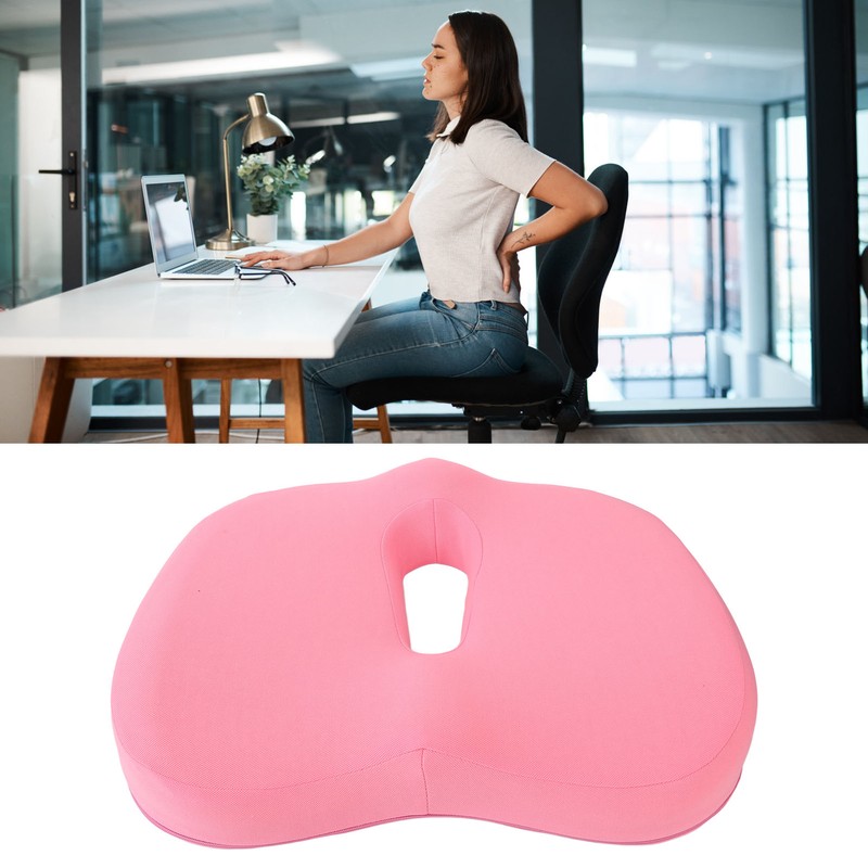 Memory Foam Seat Cushion Breathable Hollow Core Orthopedic Hemorrhoids Sitting