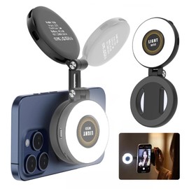 MagSafe Photography Light, Magnetic, Smartphone Stand, Selfie, Vlog Photography, Smartphone Replenishing Light, Ring Light, LED Video Light, Photo Light, Stepless Adjustment, Multi-Angle Filtering