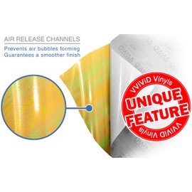 VViViD Air-Tint Golden Yellow Chameleon Headlight Taillight Vinyl Tint Wrap Roll (16 Inch x 60 Inch Roll)
