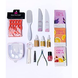 Nail Factory - Kit Manicure y Pedicure, Spa en Casa, 17 Pz.