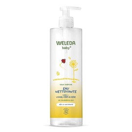 WELEDA - Calendula Cleansing Water Unscented - 400 ml - Gently Cleanses - For Daily Care of Sensitive Baby and Toddler Skin - / - 400 ml