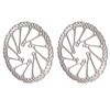 Bicycle Brake Discs Steel Corrosion Resistant 2 Pack Hollow Lightweight