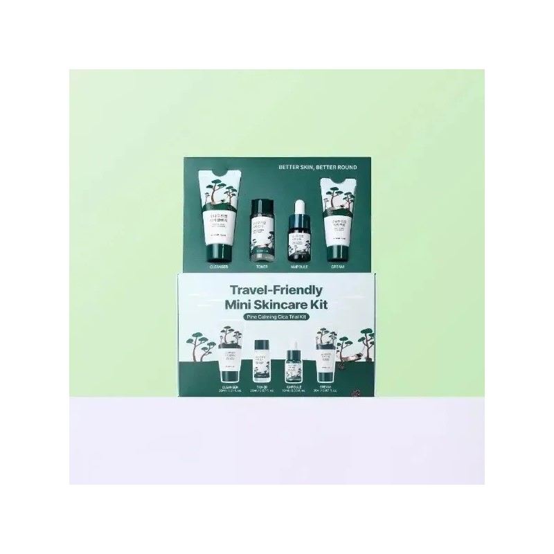 Round Lab Pine Calming Cica Trial Kit Mini Skincare Kit