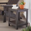 Keter Deluxe Adirondack Side Table - Brown