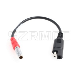 SZRMCC A00302 Fischer 5 Pin Male to SAE 2 pin Power Cable for Top-con GPS Hiper Series Legacy Series GA GB Plus GR-3 GR-5 (A00302)