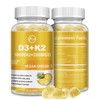 Vitamin D3 K2 Filled Gummies with Omega-3, Calcium, Magnesium, Zinc,