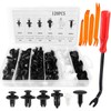 125-Piece Universal Car Fastener Kit - Push Retainer Clips Set