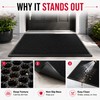 Non-Slip Dirt-Trapping Door Mat for Entryways - Thick Slow-Rebound Surface