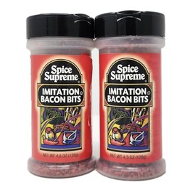2 pack of Seasoning Herbs and Spices You Choose Your Flavor by Spice Supreme (4.5oz, Imitation Bacon Bits)