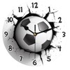 Peaom 3D Soccer Ball Wall Clock Battery Operated 10 in