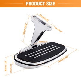 XFMT Motorcycle Chrome Passenger Footboard Floorboard with Mount Bracket For Harley Streamline Style Touring Road King Street Glide Road Glide Electra Glide Ultra Classic 1993-Later