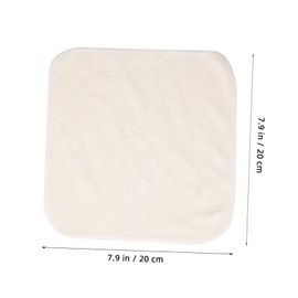 FOMIYES 5pcs Bamboo Fiber Face Cleaning Towels Reusable Absorbent Washcloths for Gentle Facial Cleansing Compact and Travel-friendly Beige