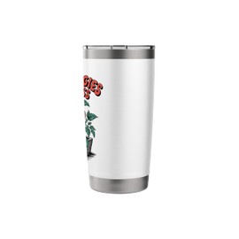 Grow Veggies Not Stress Urban Farmer Gardening Gardener Gift Stainless Steel Insulated Tumbler