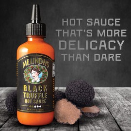 Melinda’s Black Truffle Hot Sauce - Gourmet Truffle Hot Sauce Made with Fresh Ingredients, Italian Black Truffles, Cayenne Peppers, Garlic & Colombian Honey - Keto, No Sugar, No Carbs -12 oz, 1 Pack