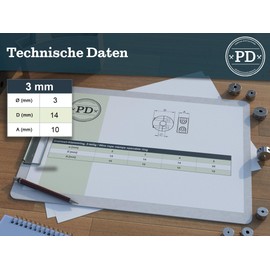 PD® Clamp Stopper 3 mm Stainless Steel A4 Rustproof Wire Rope Clamp 3 mm High-Quality Stop Clamp for 3 mm Ropes Steel Cable Clamp Rope Clamp Stainless Steel Rope Stopper Wire Clamp Clamping Ring Pack