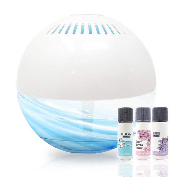 U.S. JACLEAN Aroma Globe Air & Room Revitalizer - White Noise Aromatizer Machine with Scented Aroma Oils