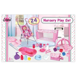 Lissi Baby Doll - 24 Piece Nursery Play Set