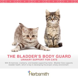 Herbsmith Bladder Care- Bladder Support for Cats- Urinary Tract Cat Supplement – Maintains Kidney Health for Cats– 75g