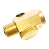 Quickun Pneumatic Brass In-Line Air Flow Regulator Valve, 1/4" NPT