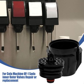4 PCS UF1 Nozzle and Diffusser Assembly for UF-1 Soda Coke Machines Inner Outer Valves Replacement